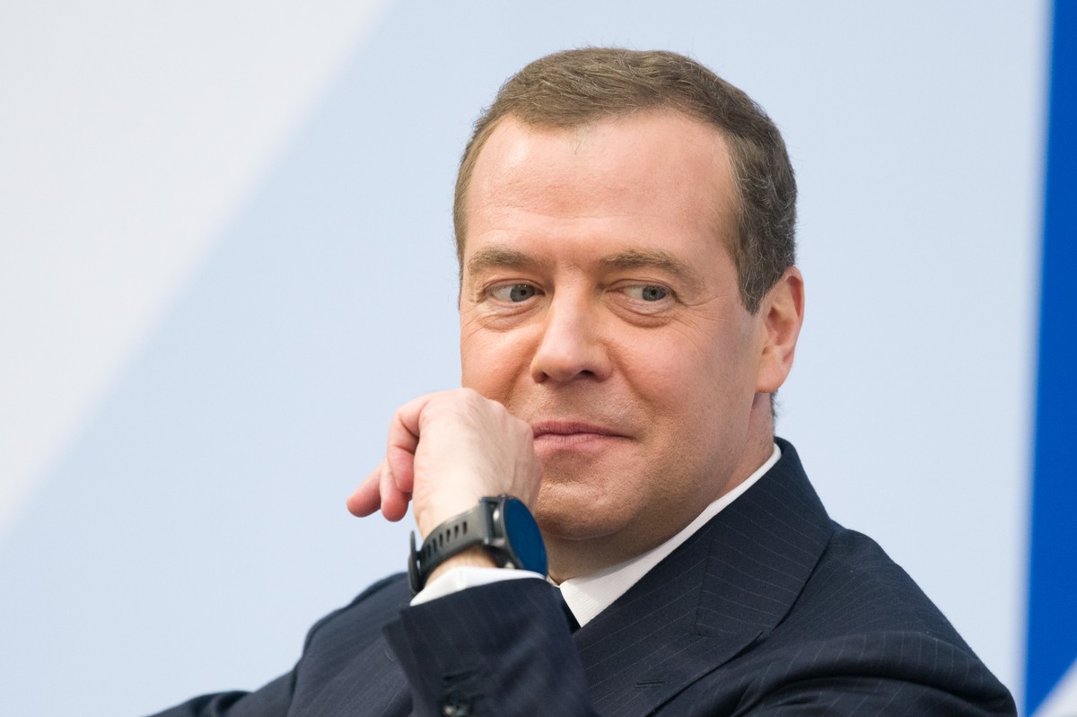 Dmitrij Miedwiediew wykorzystał "Dyktando Zwycięstwa" do powtórzenia propagandowych tez Rosji