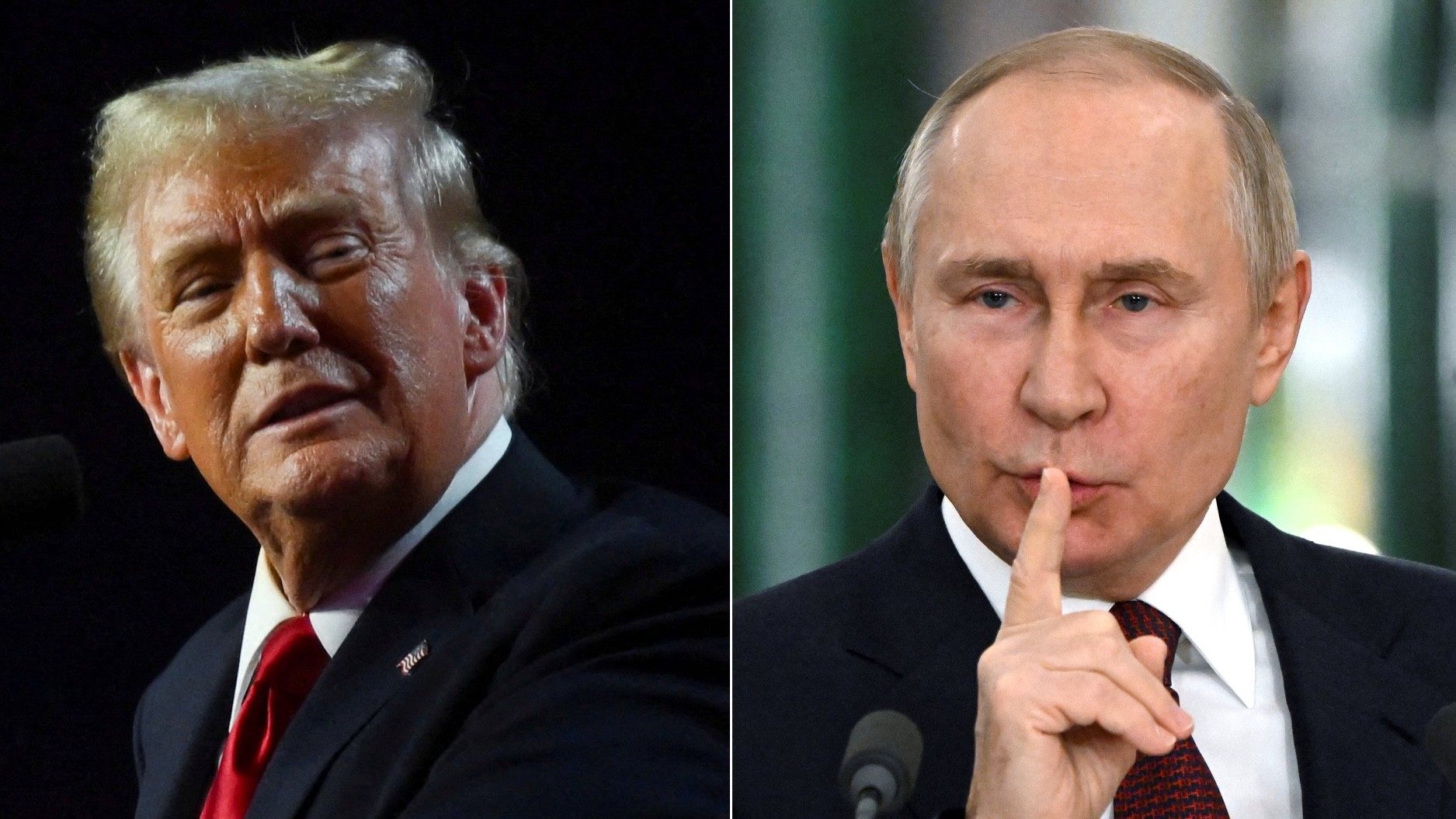 Donald Trump a Vladimir Putin