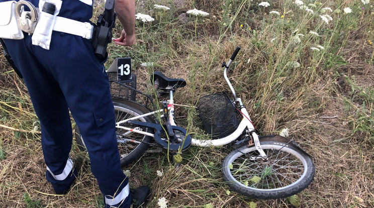 Halálos baleset Békés vármegyében: kerékpáros vesztette életét / Fotó: police.hu