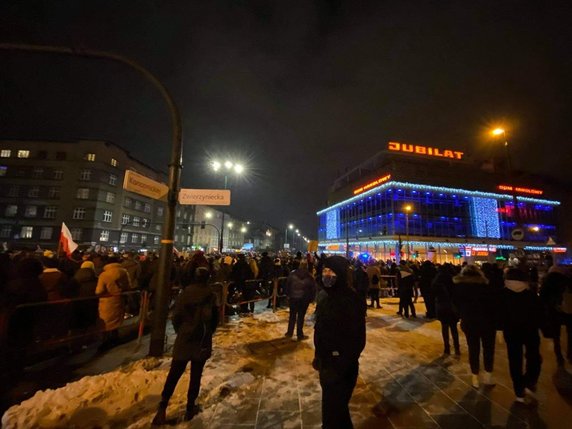 Kraków - Protesty przeciwko decyzji TK 