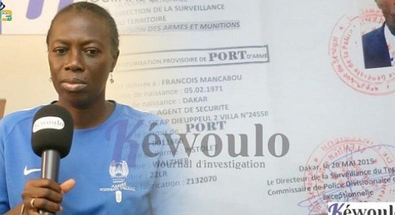 Clémentine Coly, veuve de François Mancabou        CP- Kewoulo