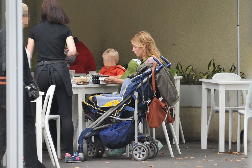 Roma Gąsiorowska z mężem w restauracji na Saskiej Kępie w Warszawie