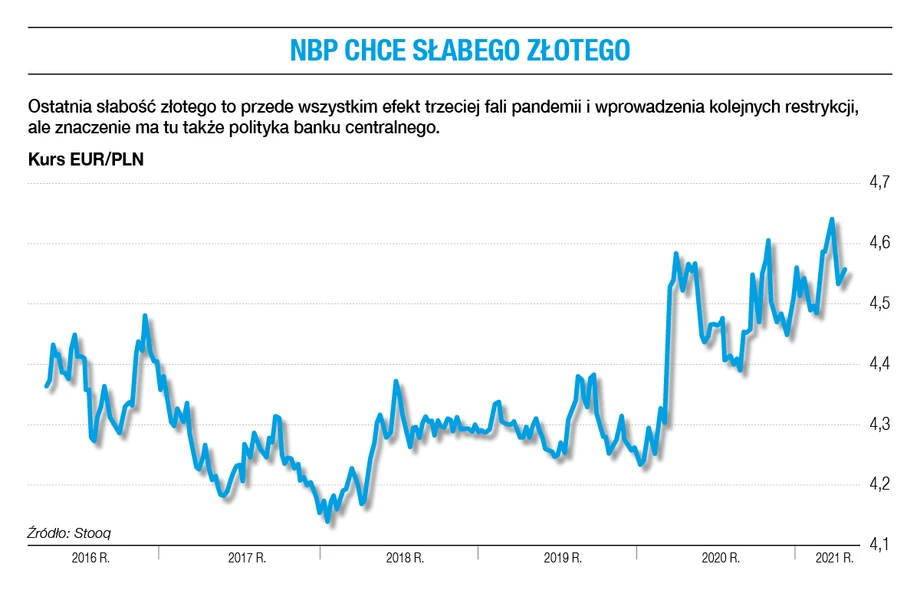 NBP chce słabego złotego