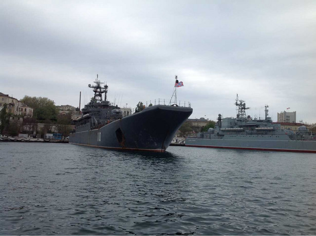 Okręty w Sewastopolu na Krymie