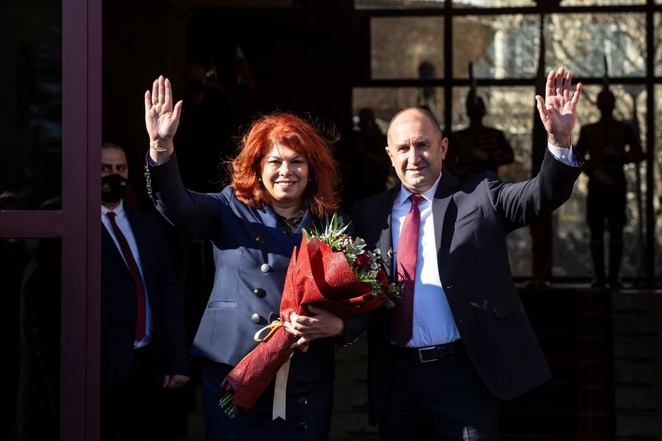 Ilijana Jotova i Rumen Radev u Sofiji 22. januara 2022. na početku svog drugog mandata