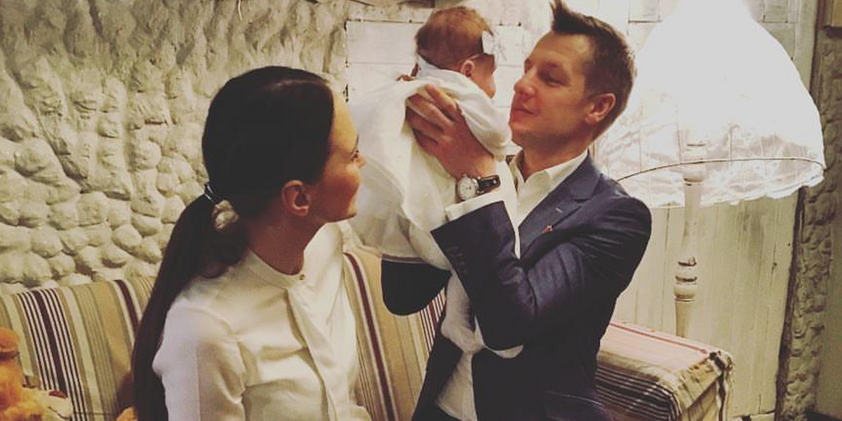 Rafał Mroczek ochrzcił córkę