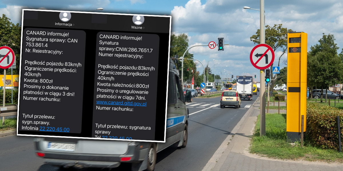 GITD ostrzega przed oszustami, którzy rozsyłają do kierowców fałszywe wiadomości SMS z prośbą o dokonanie płatności za wykroczenie drogowe zarejestrowane przez fotoradar.