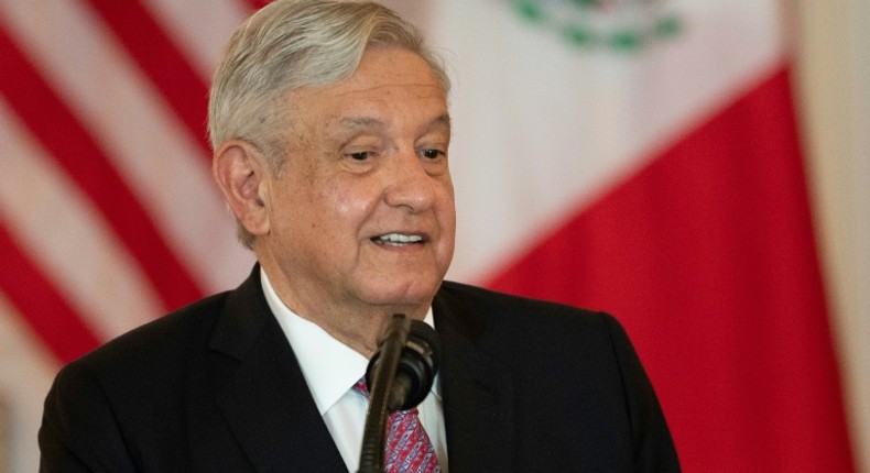 Mexican President Andres Manuel Lopez Obrador (pictured July 2020) said his predecessor Enrique Pena Nieto should testify about accusations that multi-million-dollar bribes from Brazil's Odebrecht financed his successful 20`1 presidential campaign