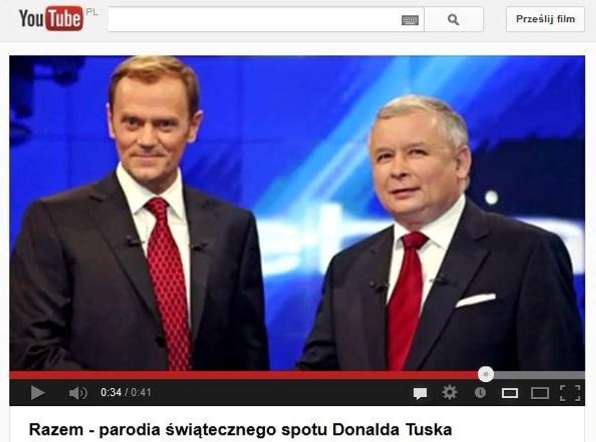 Internauci parodiują świąteczny spot Donalda Tuska