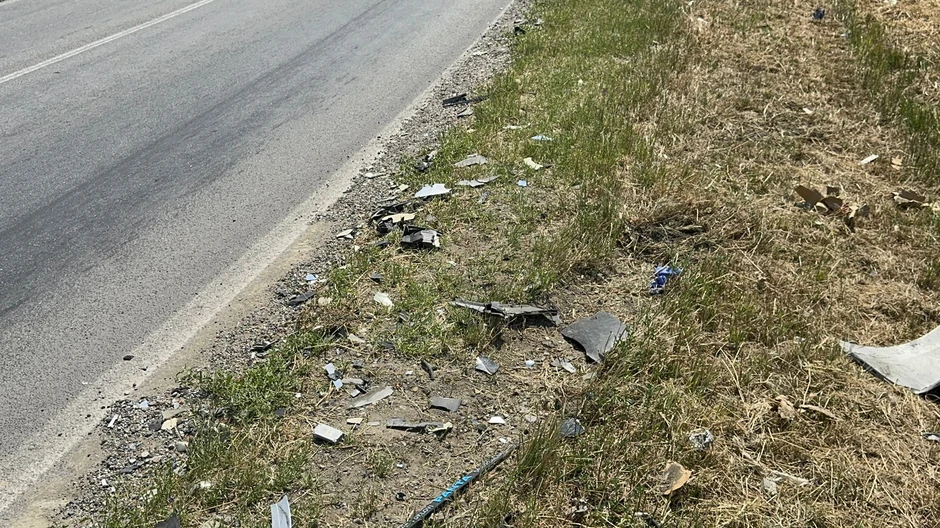 Mesto saobraćajne nesreće kod Umke