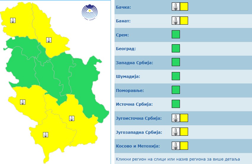 Žuti meteo alarm