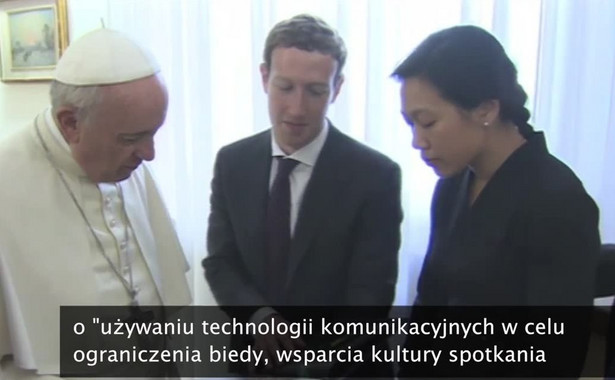 Franciszek udzielił audiencji twórcy Facebooka. Rozmawiali o pomocy biednym