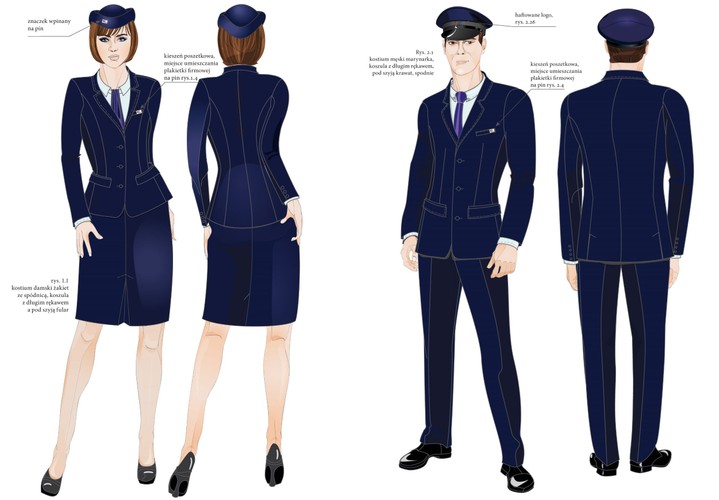 Jak przygotować i dostarczyć posiłek dla 402 osób w ciągu 2,5 godz., np. w czasie podróży z Warszawy do Krakowa. To zadanie logistyczne, które wymaga sensownego planu, dostosowania liczby osób na pokładzie. Wars szykował się od miesięcy, ale do pociągów nie został wcześniej nawet dopuszczony. Przewoźnik twierdzi, że szkolenia trwają. Dzisiaj spółka poszukuje franczyzobiorców do nowych pociągów Pendolino. Wciąż nie są uszyte mundury dla załogi. Wybrano wykonawcę, który zrobi to za ponad 420 tys. zł. Na zdjęciu: stroje PKP Intercity