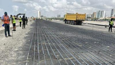 The construction of the Lagos-Calabar coastal highway has started from Victoria Island in Lagos. [Abiodun Bello/X]