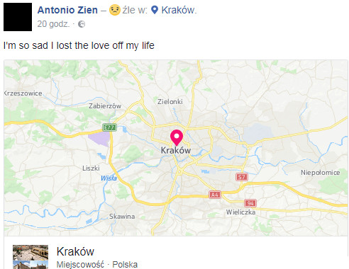 Antonio Zień na Facebooku