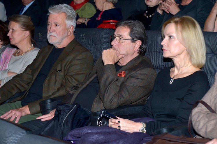 Janusz Gajos z żoną na Gali Zamknięcia 29. Warszawskiego Festiwalu Filmowego