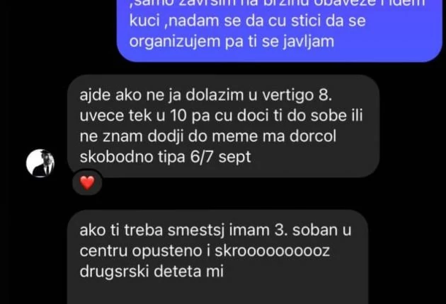 Prepiska Uroš Ćertić i Sanja Grujić