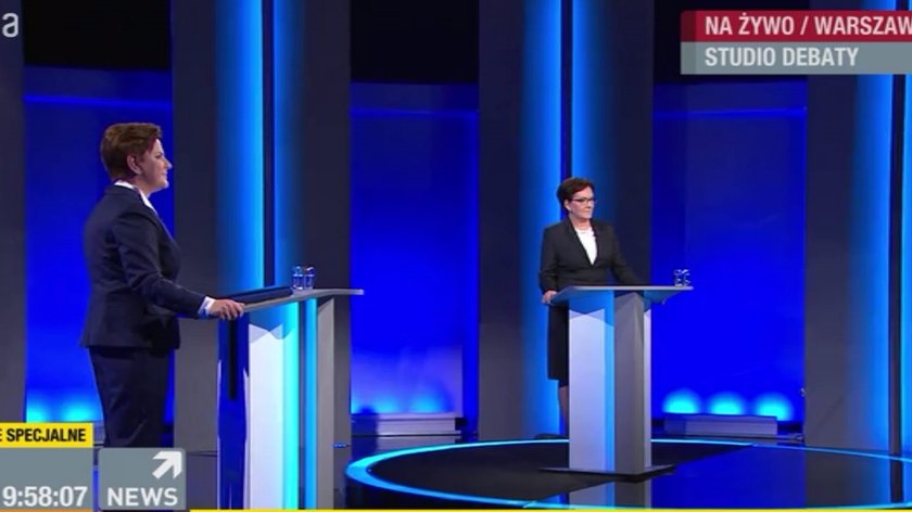 Debata Kopacz - Szydło. Pierwsza przyszła kandydatka PiS