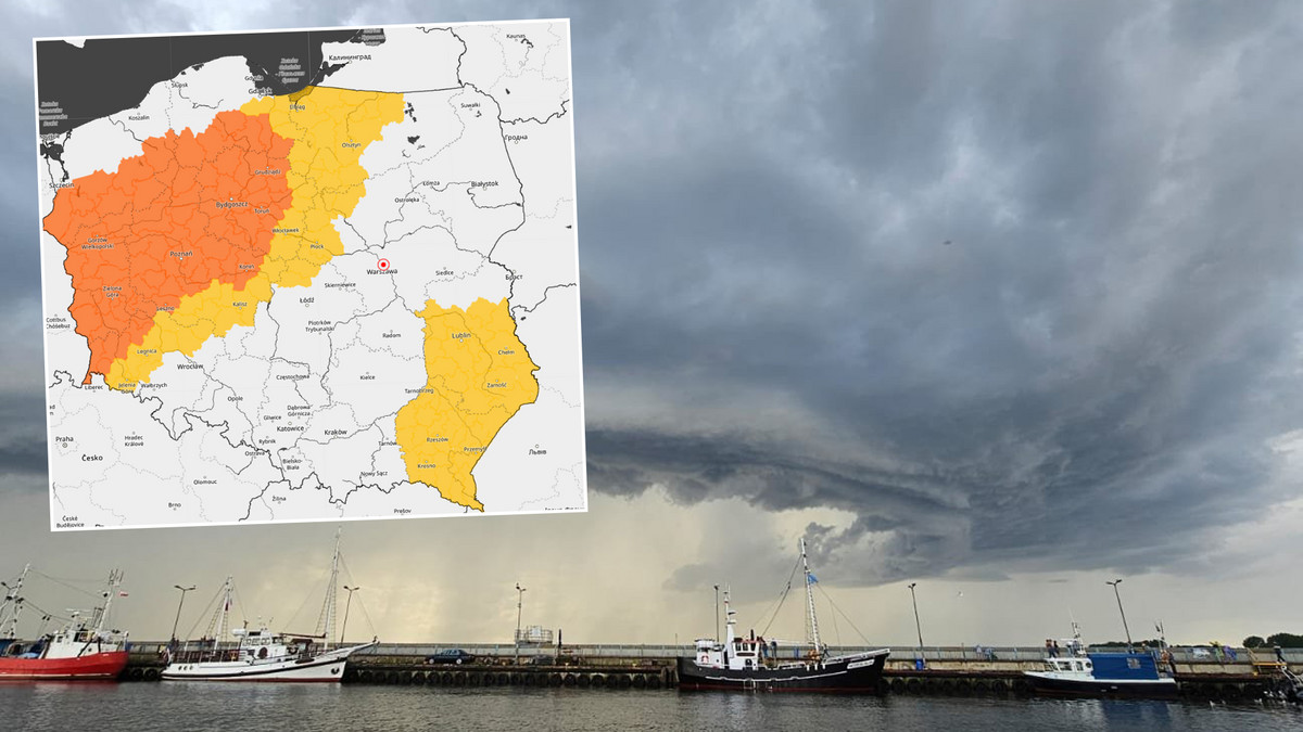 To będzie niebezpieczna noc. Zbliża się układ burzowy znad Niemiec. Synoptycy ostrzegają: wiatr do 100 km/h