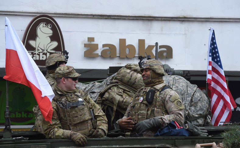 Amerykańscy żołnierze z 2. Pułku Kawalerii Armii USA odwiedzili przejazdem Łódź
