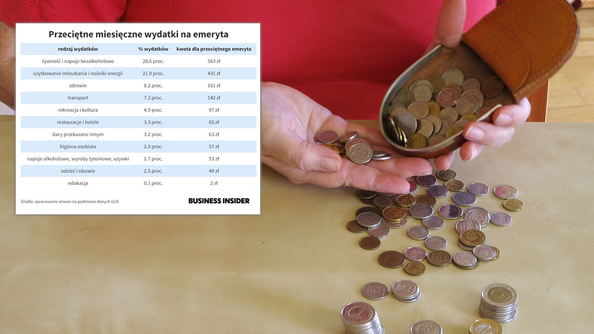 Portfel przeciętnego polskiego emeryta bez tajemnic. Na to wydaje pieniądze [TABELE]