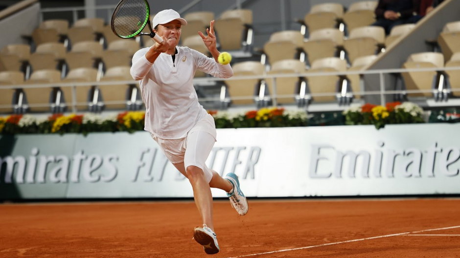 Iga Świątek podczas French Open 2020