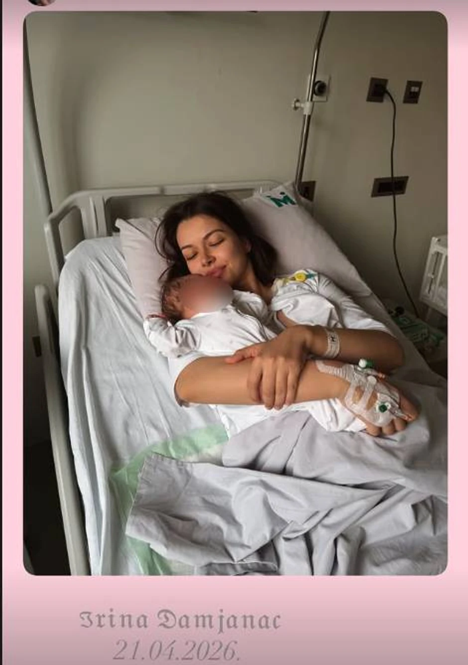 Tijana Ralić se oglasila iz porodilišta