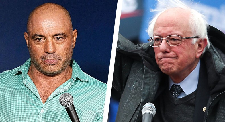 Joe Rogan Says He’s Voting for Bernie Sanders