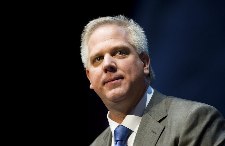 Glenn Beck speaks during the National Rifle Association's 139th annual meeting in Charlotte, North Carolina on May 15, 2010.