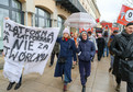 Protest młodych twórców pod ministerstwem kultury