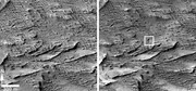 Powierzchnia Marsa przed i po uderzeniu meteorytu