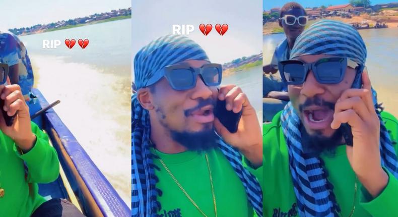 Nollywood actor dies from drowning shortly after posting video of scary boat ride