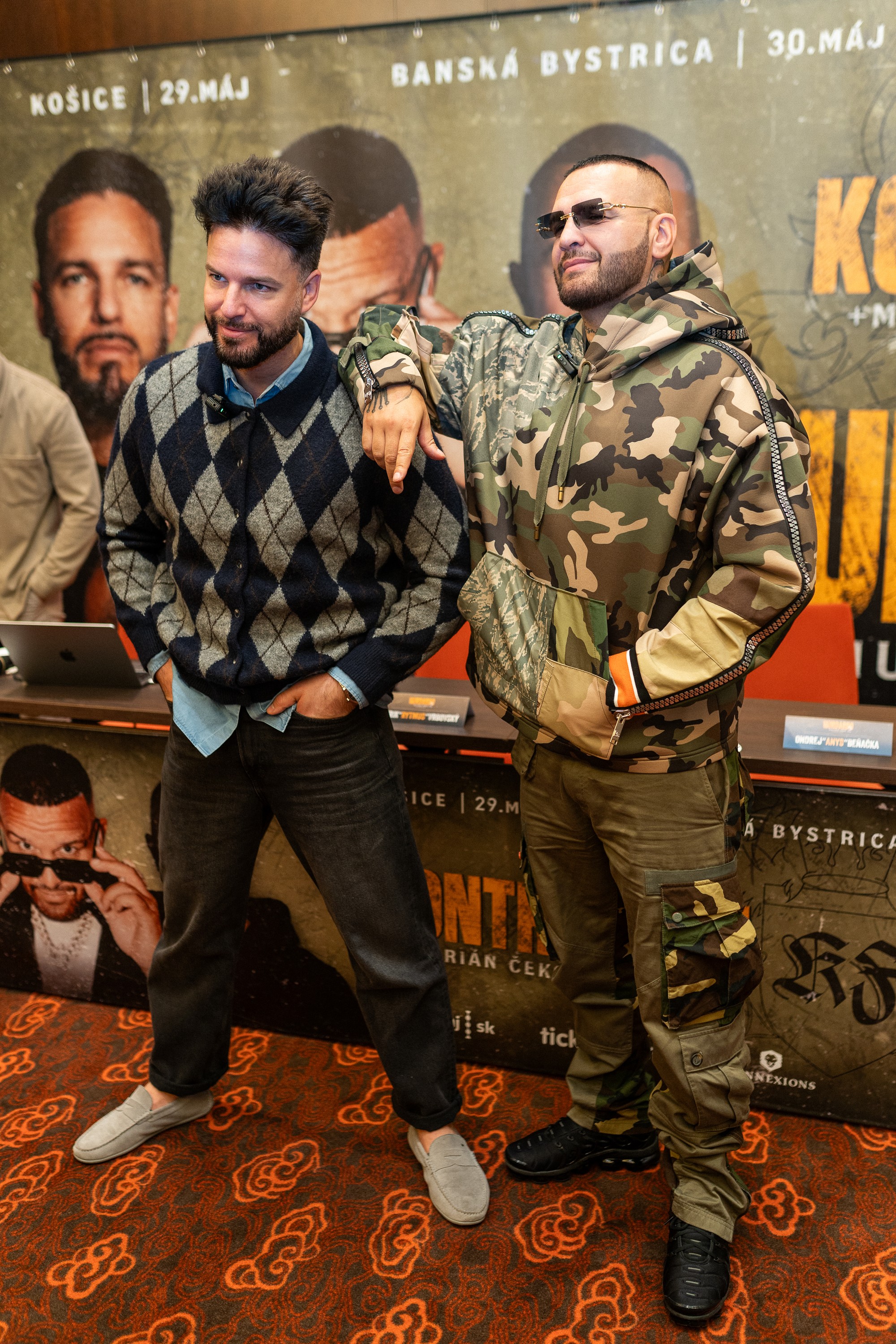 Raper Ego a raper Patrik Rytmus Vrbovský.