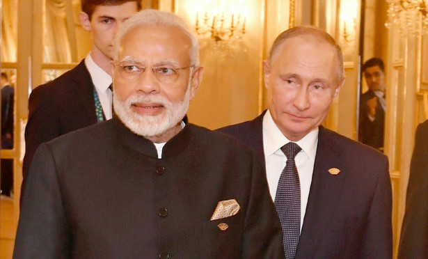 Narendra Modi, Władimir Putin, zdjęcie z 2019 roku