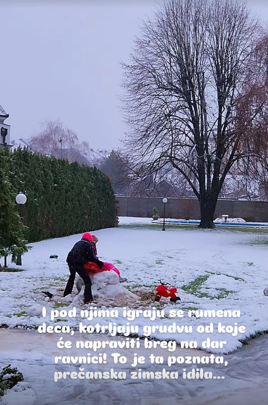 Zimske čarolije u domu Olivere Balašević u Novom Sadu