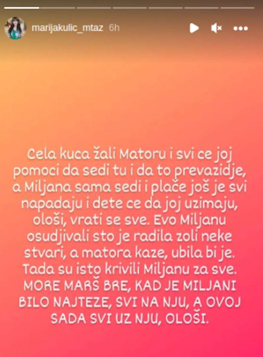 Objava Marije Kulić