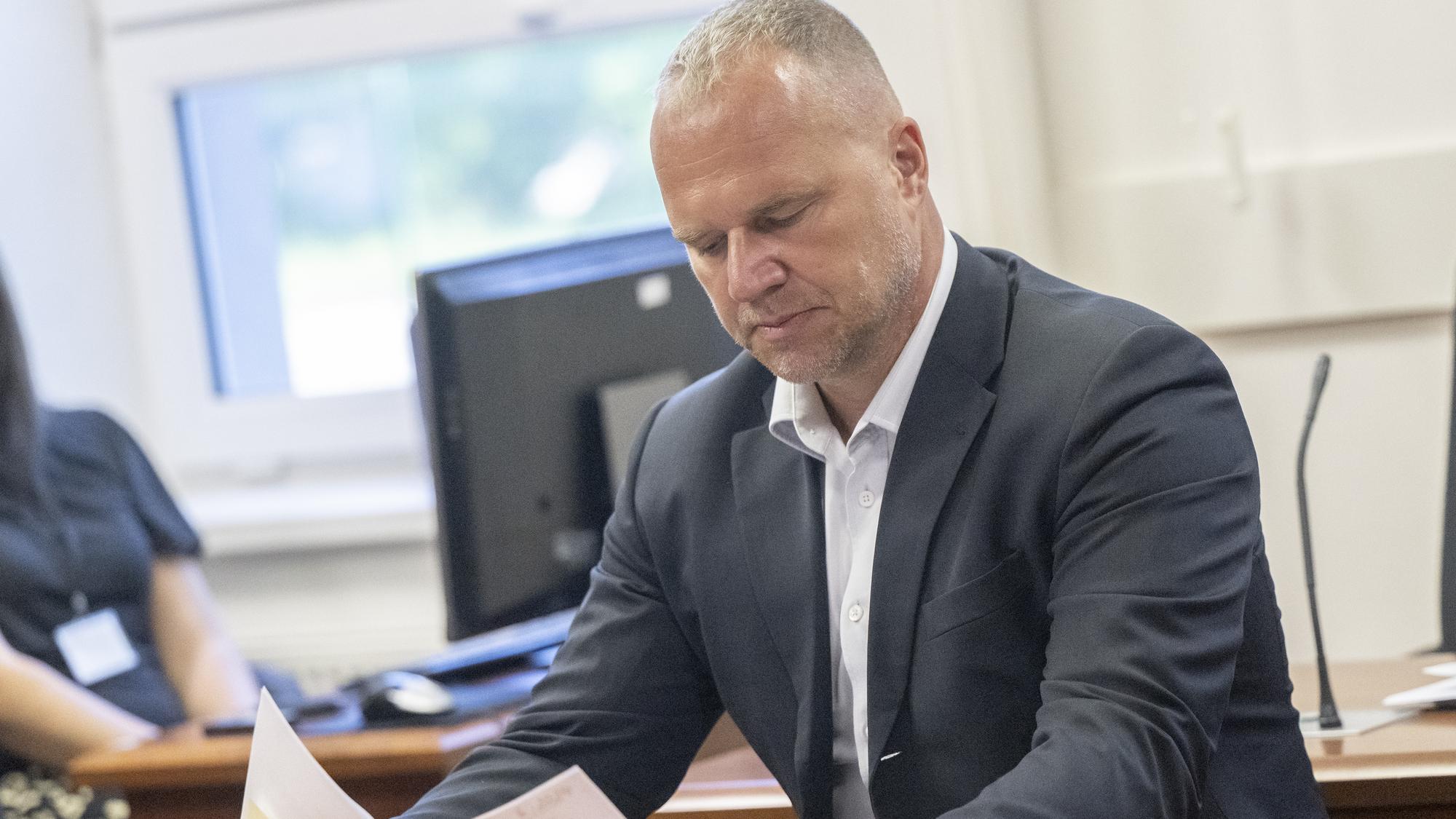 Podnikateľ Michal Suchoba na súdnom pojednávaní v kauze Mýtnik.