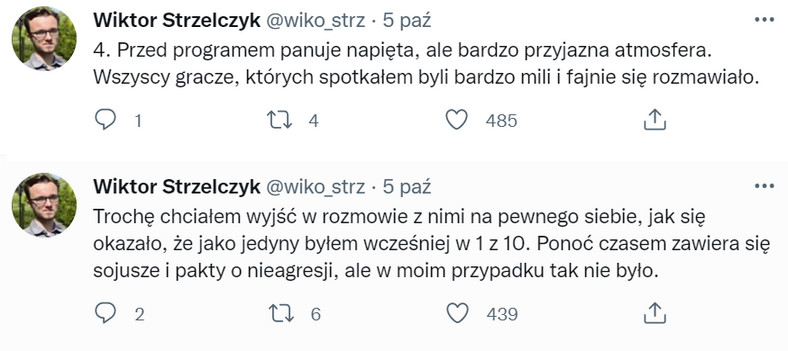 Wiktor Strzelczyk na Twitterze