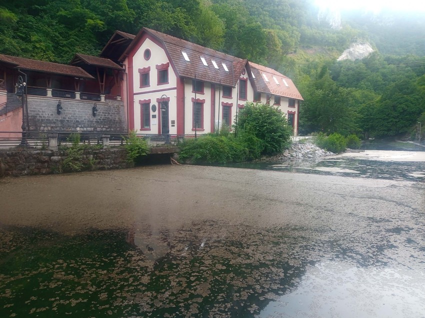 Alge popločale kupalište kod stare hidrocentrale