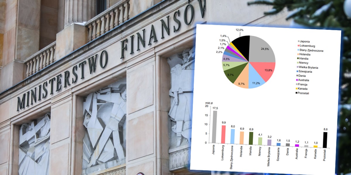 Ministerstwo Finansów pokazało, z jakich krajów są inwestorzy, którzy finansują wydatki budżetowe.