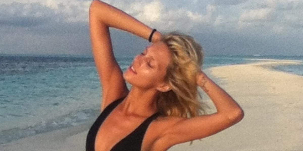 Anja Rubik na Malediwach