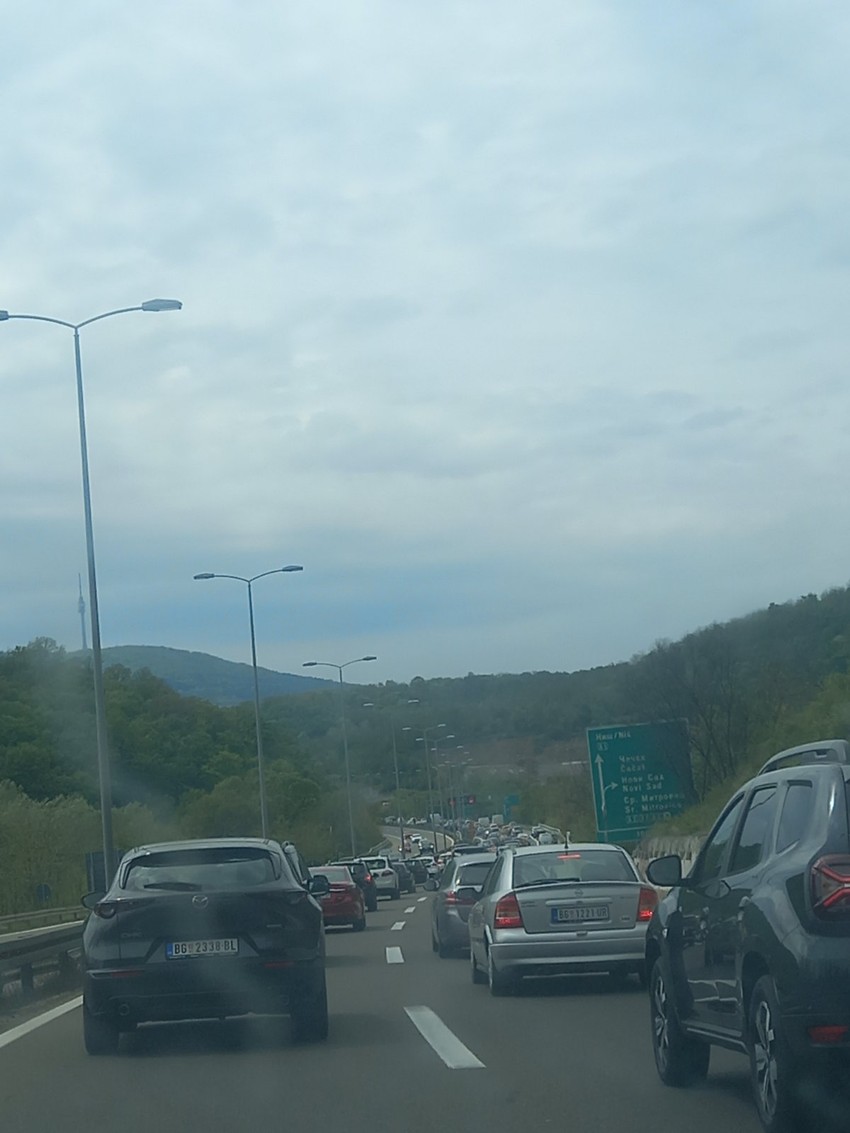 Gužve na izlazu iz Beograda