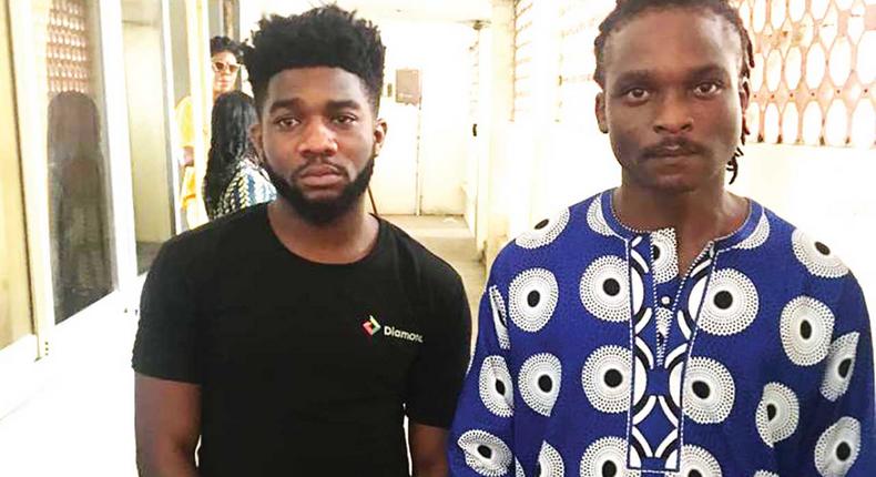 28-year-old Razaq Oluwaseun Oke, and 25-year-old Don-Chima George, the alleged rapists. (Guardian Nigeria)