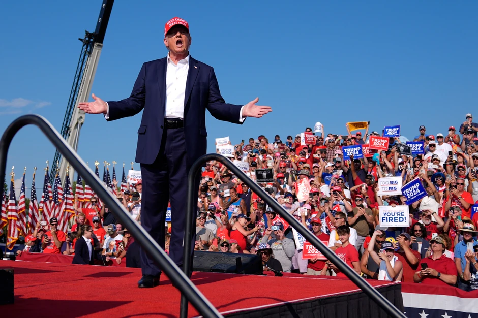 Donald Tramp na skupu u Batleru, Pensilvanija, 13. jula