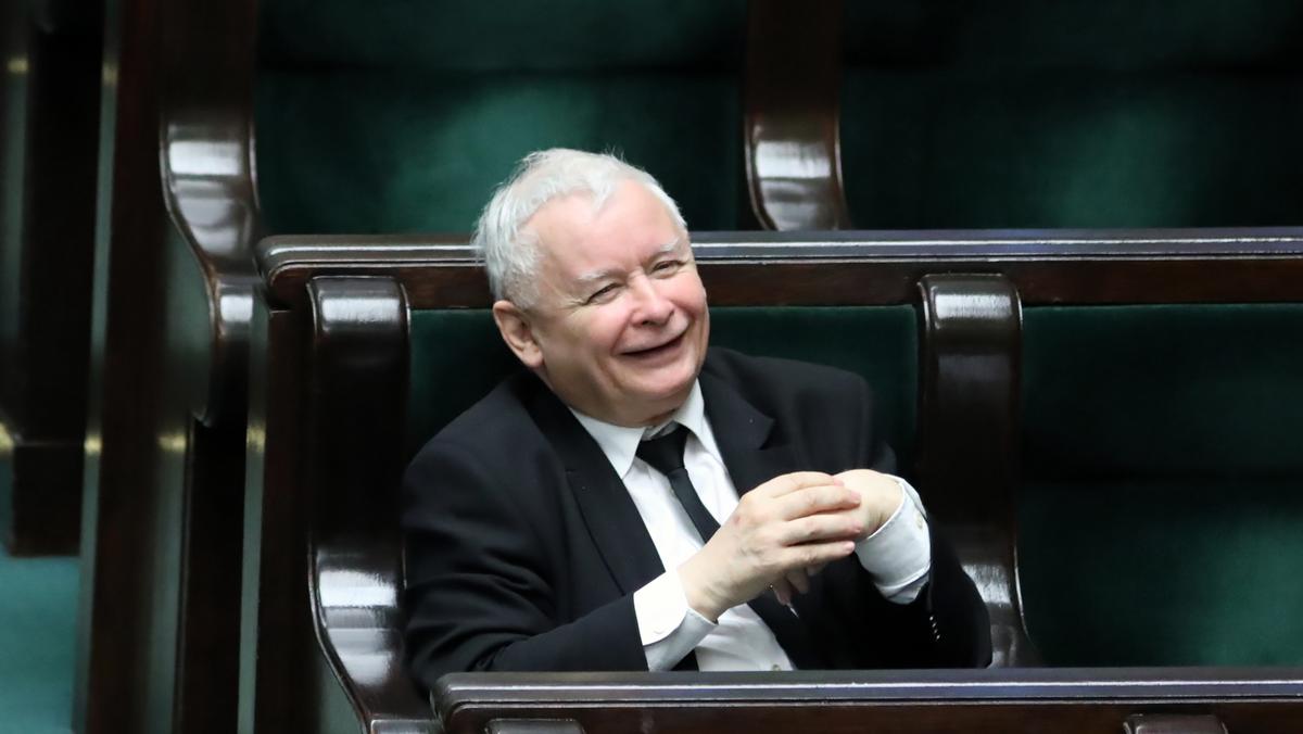 Jarosław Kaczyński w Sejmie. 