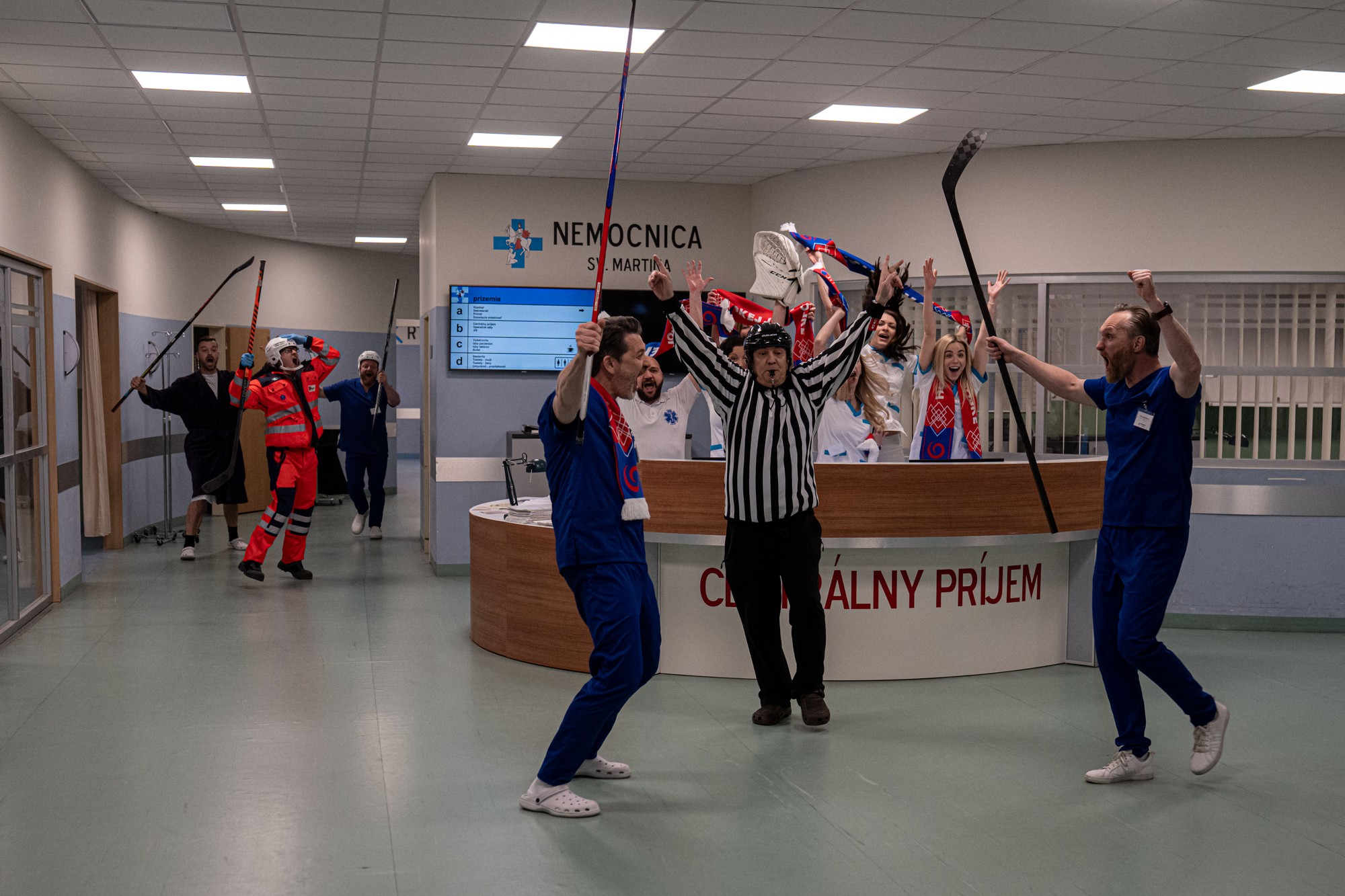 Hokej spája Slovensko aj seriálových hrdinov z Nemocnice.