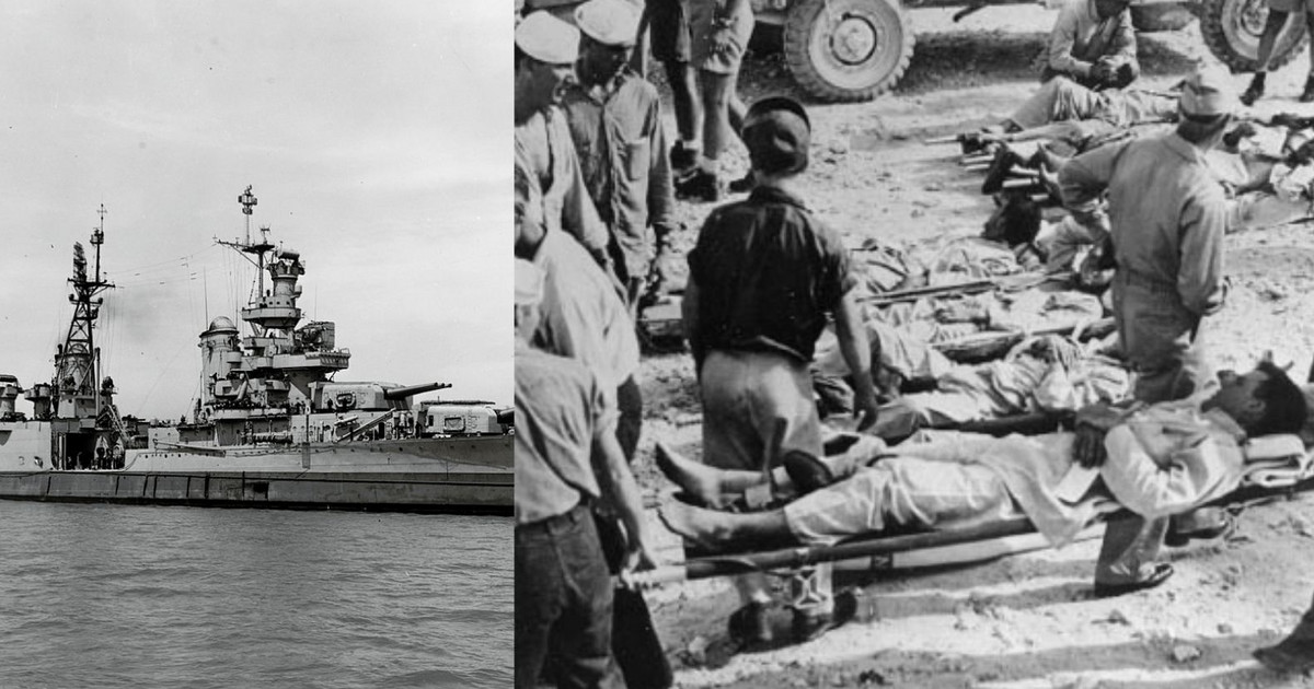 Servicio de lavandería USS Indianapolis.  Tiburones atacaron a sobrevivientes indefensos