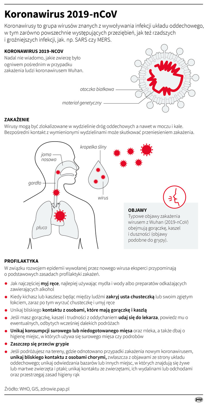 Koronawirus - Infografika