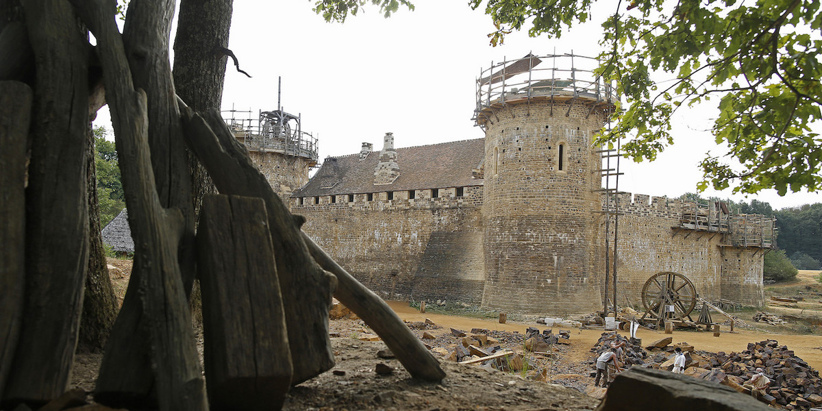 A brand new '13th-century castle' in France has been under construction for 20 years — take a look inside