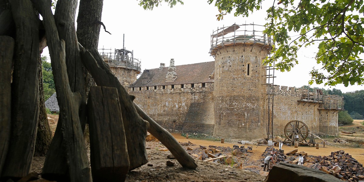 A brand new '13th-century castle' in France has been under construction for 20 years — take a look inside